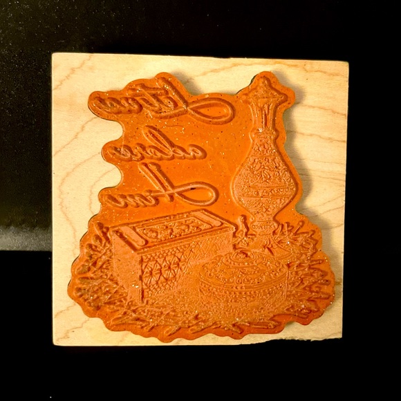 NEW - LET US ADORE HIM - STAMP - 3 1/4” X 3 1/4 - Picture 2 of 2